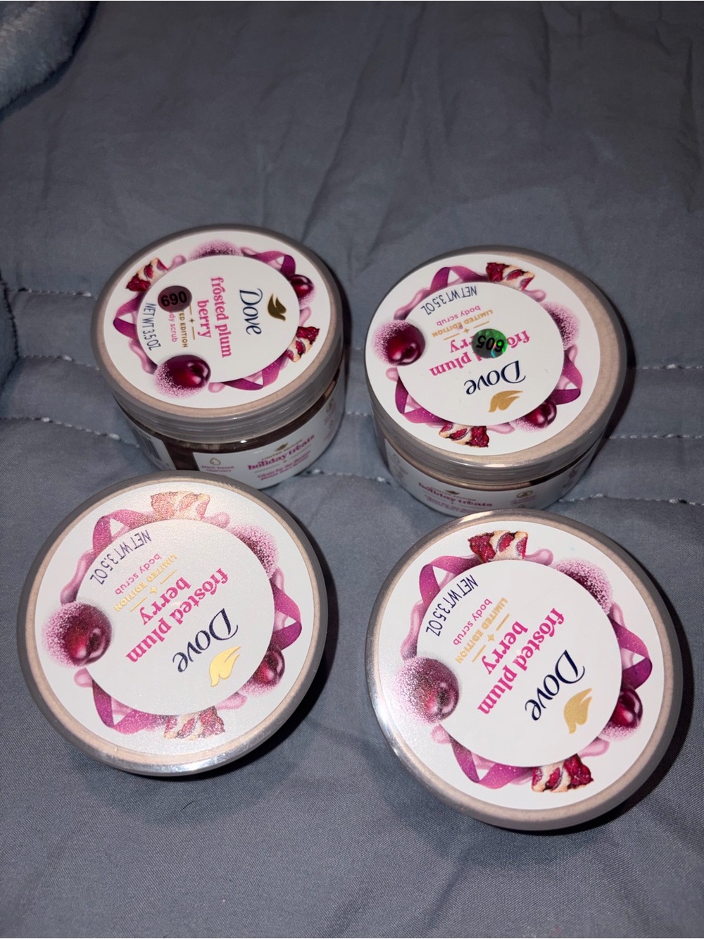Dove Frosted Plum Body- Pink & White